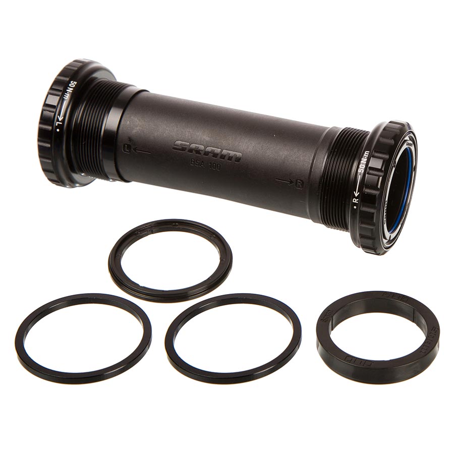 SRAM, DUB British 100mm, External Cup BB, British, 100mm, 28.99mm