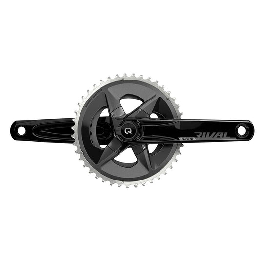 SRAM, Rival D1 Quarq Wide 2x, Power Meter Crankset, Speed: 12, Spindle: 28.99mm, BCD: 94mm, 43/30, DUB, 175mm, Black, Road Disc